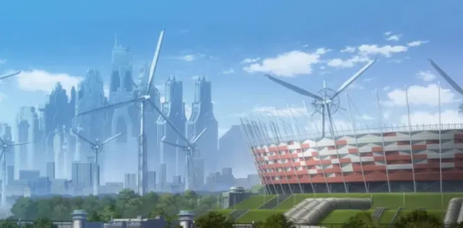 Obraz Warszawy w Anime Code Geass.